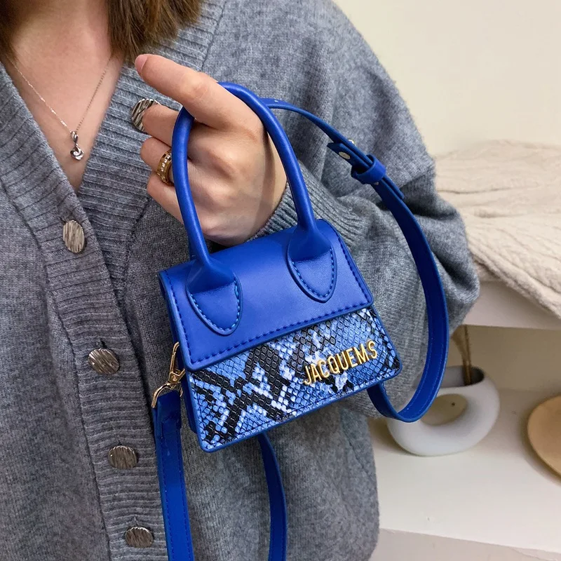 

Autumn And Winter Versitile Fashion Mini Small Bag 2020 New Arrival Snakeskin Small Korean-style Shoulder Oblique Hand Square Sl