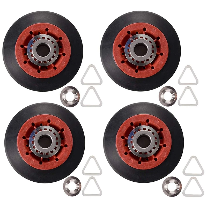 

4PCS 8536974 Dryer Drum Roller Fit for Whirlpool, Kenmore - Replaces 8536974, 8536973, W10314171, WPW10314173, PS11752609