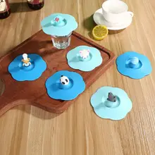 Прозрачный силиконовый чехол для чашки модные различные характеристики опционные термостойкие Мультяшные герметичные крышки