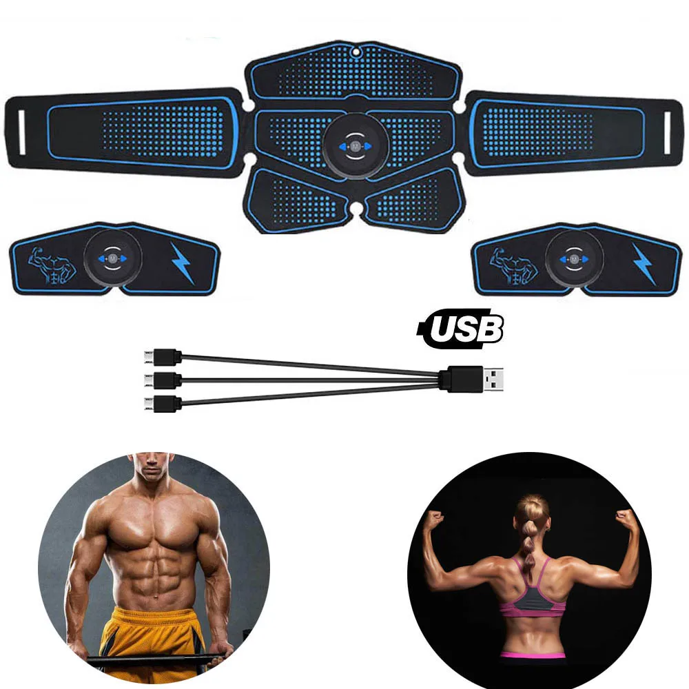 Home Gym Stimulator Muscle Trainer Exercise Bodybuilding Smart Massage Machine Wireless Workout Sport Press Fitness Equipment