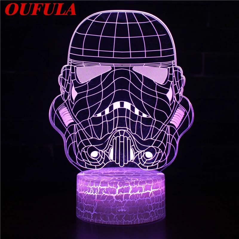 

3D lamp Night LED Lights Noveltyute Toy Gift 7 Color Cartoon For home Children Kids Room