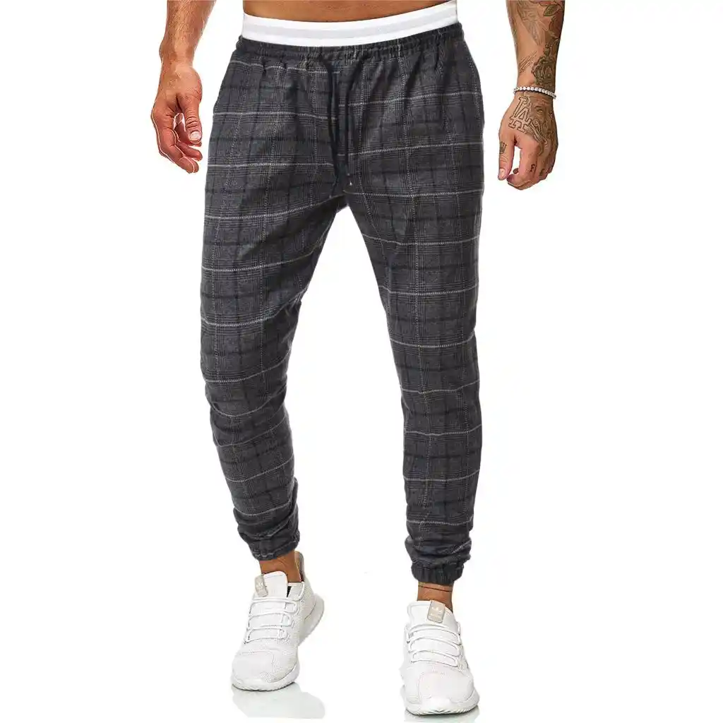plaid sweatpants mens