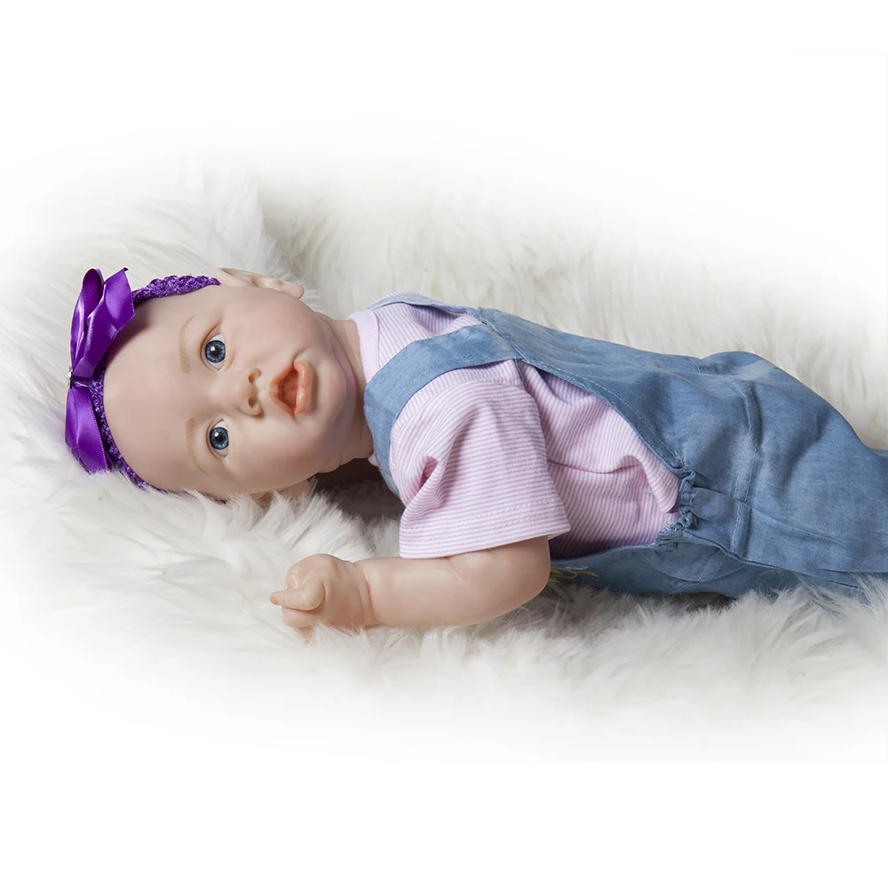 20 Inch Doll Reborn Doll Kids Birthday Christmas Gift Soft Bebe Full Body Silicone Baby Vinyl Body Toys for Girls Lifestyle