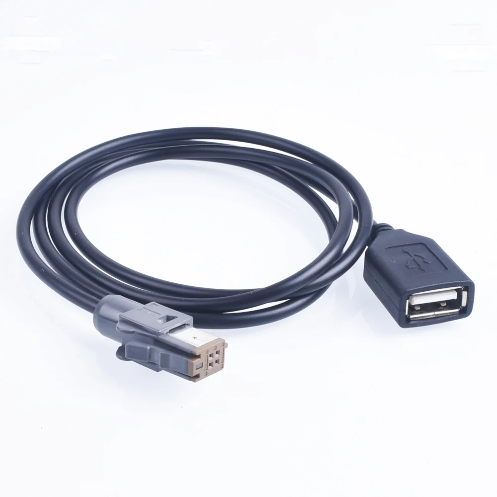 Car Aux Audio Input Media Data Wire Plug To USB Adapter Conector For Toyota NHZN-W60G NHZN-X61G