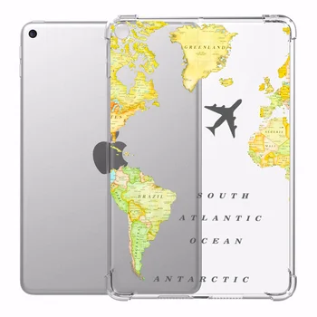 

World Travel Anti-fall Soft PC Case for ipad 7th Generation Pro 2020 Back Cover Mini 2 ipad Cases Air 2 Case Luxury Tablet Stand