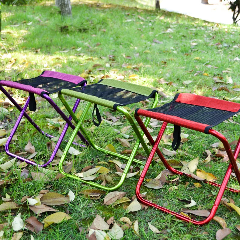 Fishing Foldable Chair, Portable Lightweight Aluminum Alloy Chair, Camping Picnic Multi-function Chair, Breathable,Comfort
