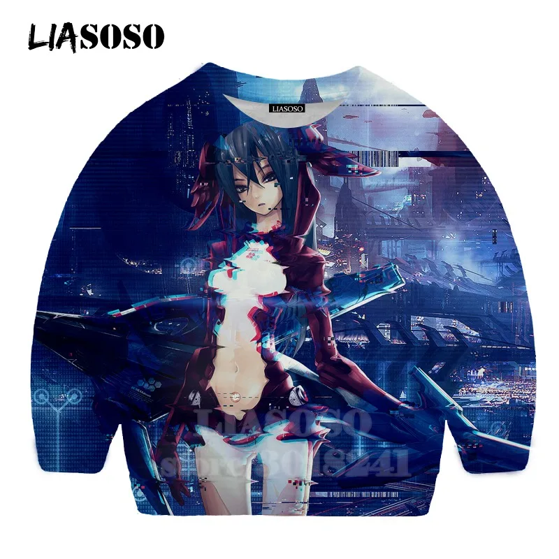 6 LIASOSO детей толстовки 3D принт аниме девочка Hatsune Толстовка Miku в уличном стиле для детей в стиле хип-хоп для мальчиков и девочек; Верхняя детская одежда свитер для подростков B174-3 - Цвет: 6