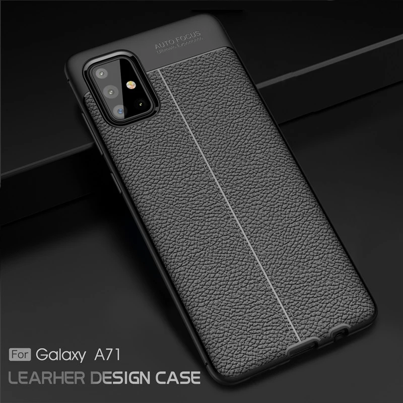 For Samsung Galaxy A51 Case Cover Funda Luxury Leather Style Silicone Bumper Soft TPU Phone on | Мобильные телефоны и