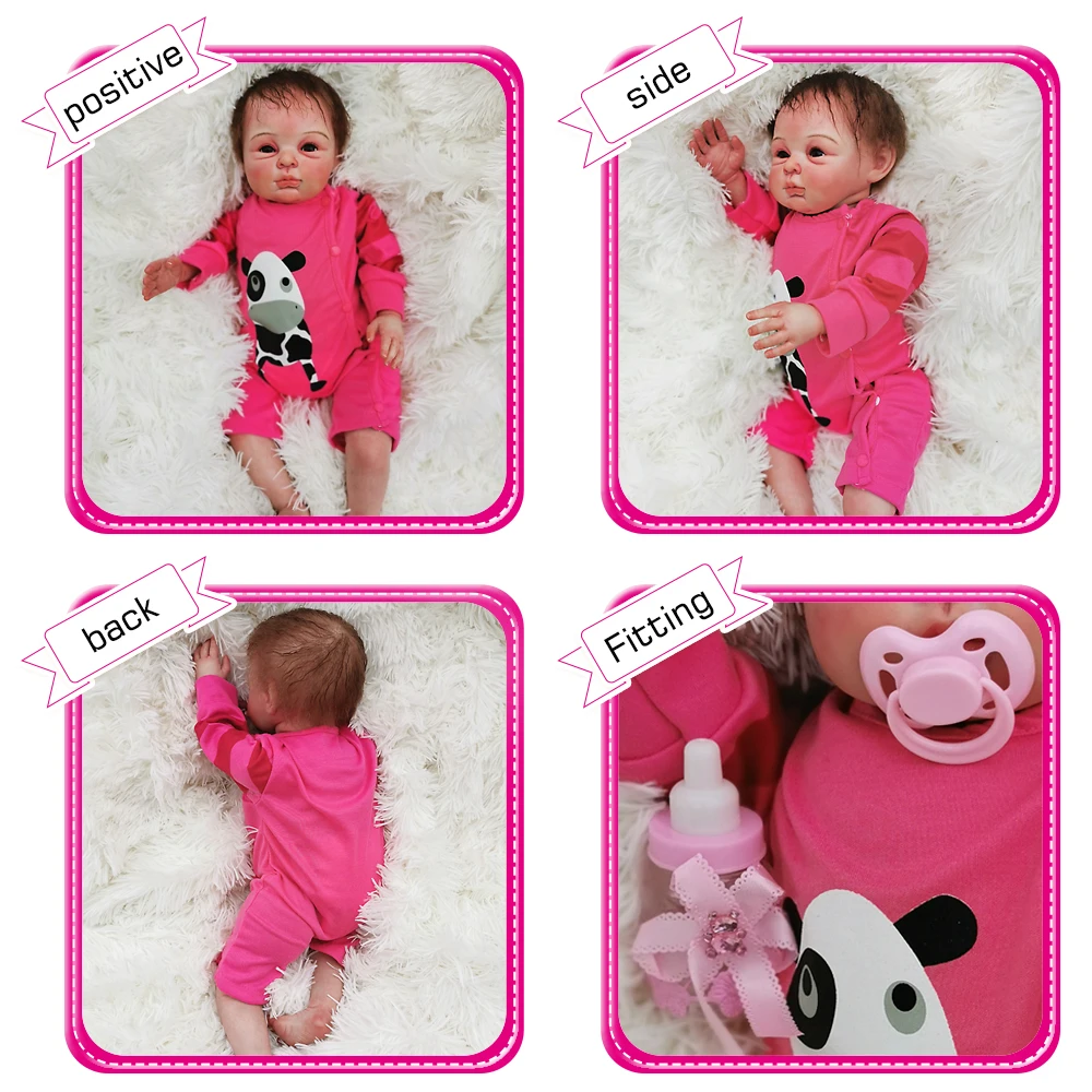 Бутик bebe reborn dolls 22 дюймов Супер реалистичная силиконовая кукла reborn baby doll новорожденные дети живые детали раскрашенные куклы reborn