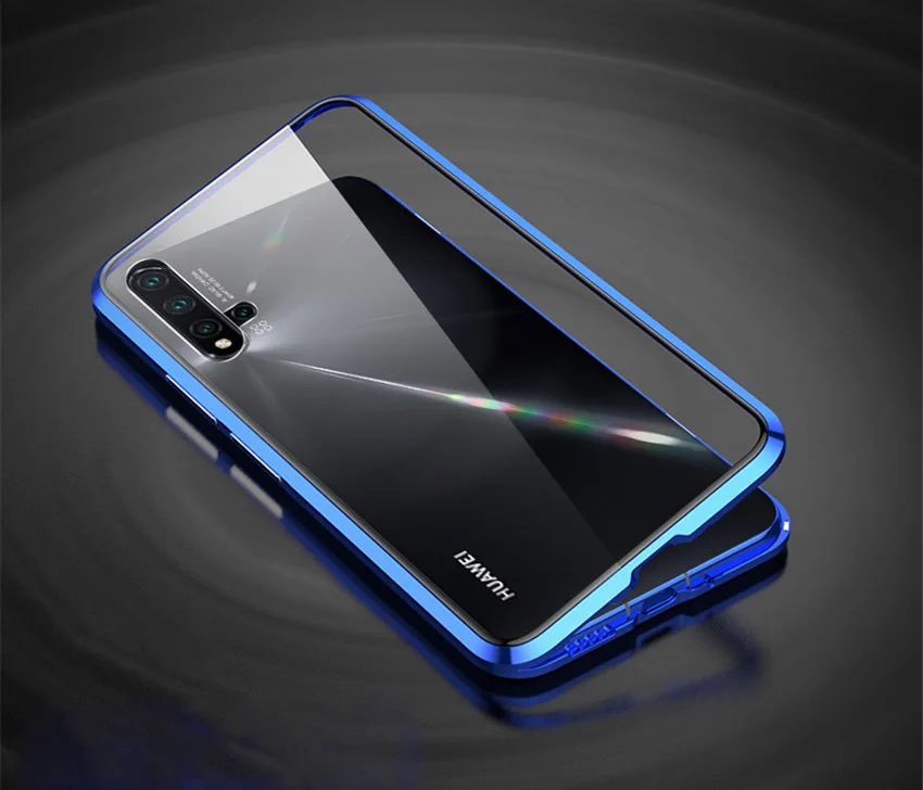 Полный корпус стеклянный Магнитный чехол для huawei Nova 5 5i pro металлический закаленное стекло задняя крышка для huawei Nova 5i Nova5 pro Чехол