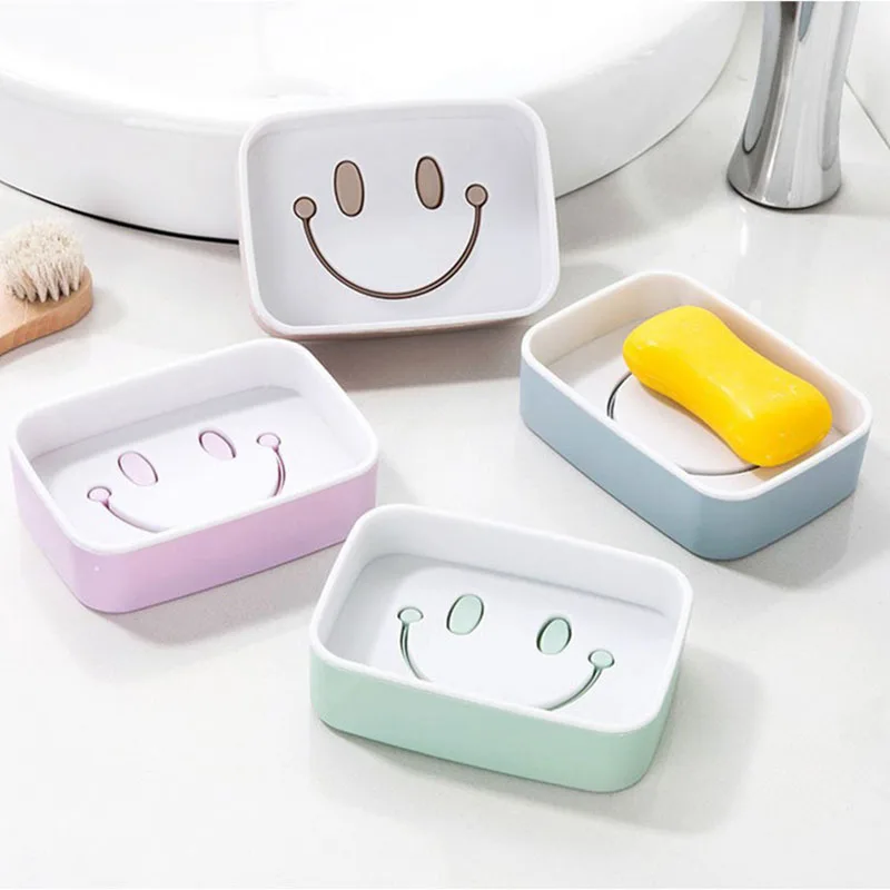 Ящик для мыла Smiley креативный держатель в ванной комнате сушилка хранения поднос