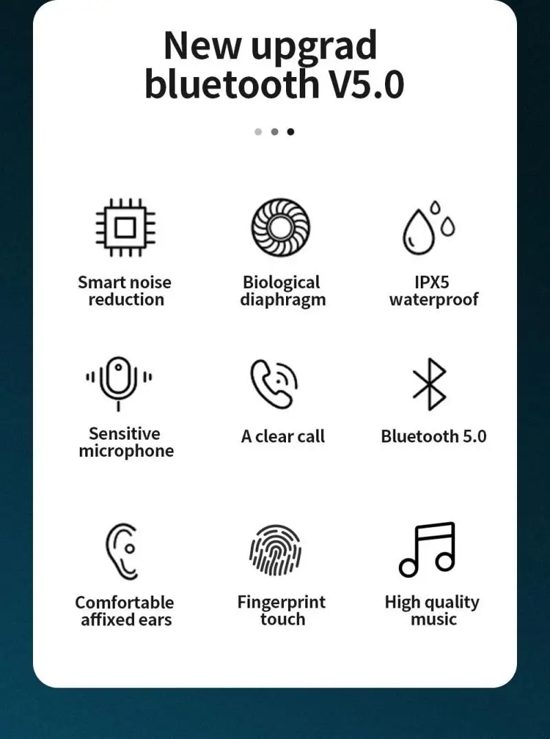 A2S TWS Earbuds Bluetooth 5 0 Earphone Stereo Wireless Headphone Sports Headset Gaming Hearing Protection Earphone for iPhone