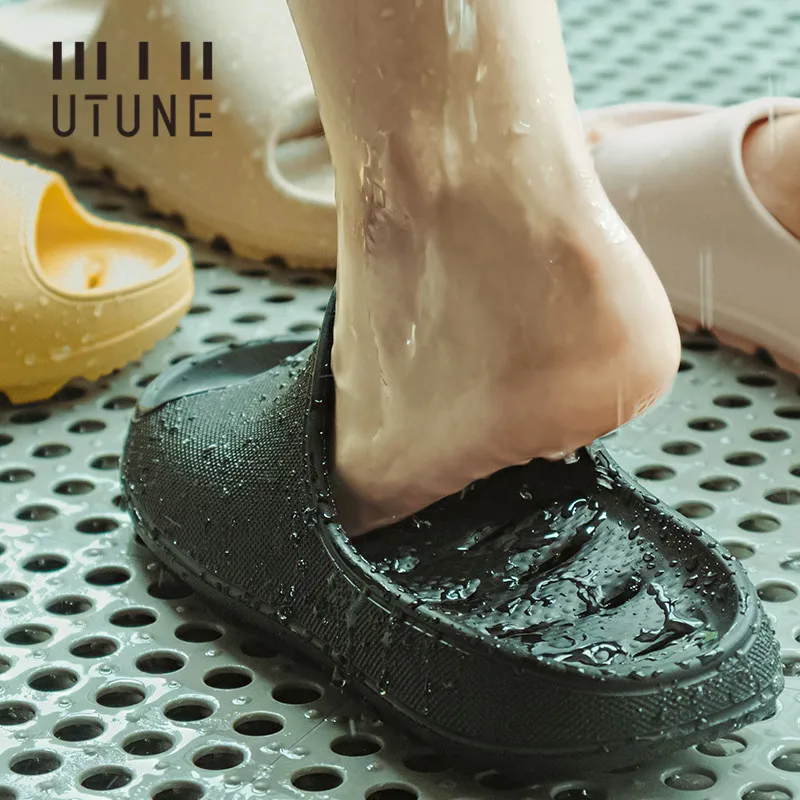EVA Home Slippers Men Bathroom Shoes Hole Leaking Sandals Indoor Men Shoes Shower Women Slipper Anti-slip Summer Slides