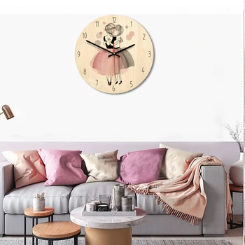 

Cartoon creative wall clock modern minimalist living room creative clock art clock princess