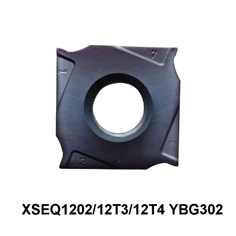 Original Carbide Inserts XSEQ1202 XSEQ12T3 XSEQ12T4 YBG302 XSEQ 1202 12T4 12T3 Milling Lathe