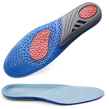 

Unisex Running Soft Accessories Anti Slip Hiking Sport Shoes Insoles Footwear Inserts Silicone Shockproof Foot Support Massaging