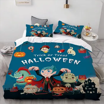 

Bedding King/Queen,3D Halloween Cartoon Bedding set for Kids/baby/children Duvet Cover Set Single,Quilt/Blanket Cover Set