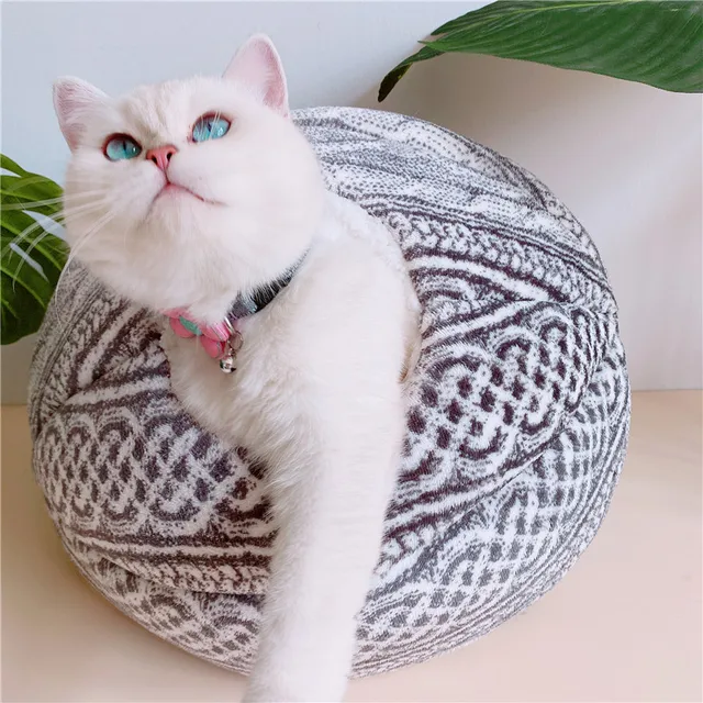 [MPK Cat Beds] Spherical Cat House with Round Opening, Your Cat Will Love It! Cat Playhouse, Cat Toy 2