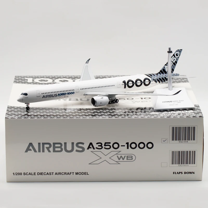 37 см 1:200 масштаб Airbus A350-1000 самолет металлическая модель с базовым шасси Коллекционная литая под давлением шоу игрушки