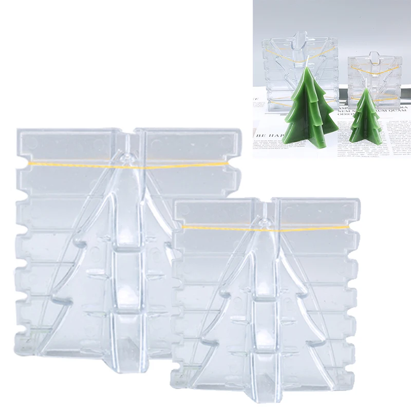 Cross Shape Christmas Tree Candle Plastic Mould DIY Manual Mold Reusable