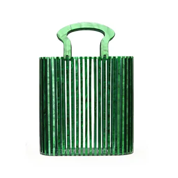 

Ladies Small Designer Clutches Luxury Hollow Crossbody Party Bags For Women 2020 Mini Acrylic PVC Top Handle Handbags