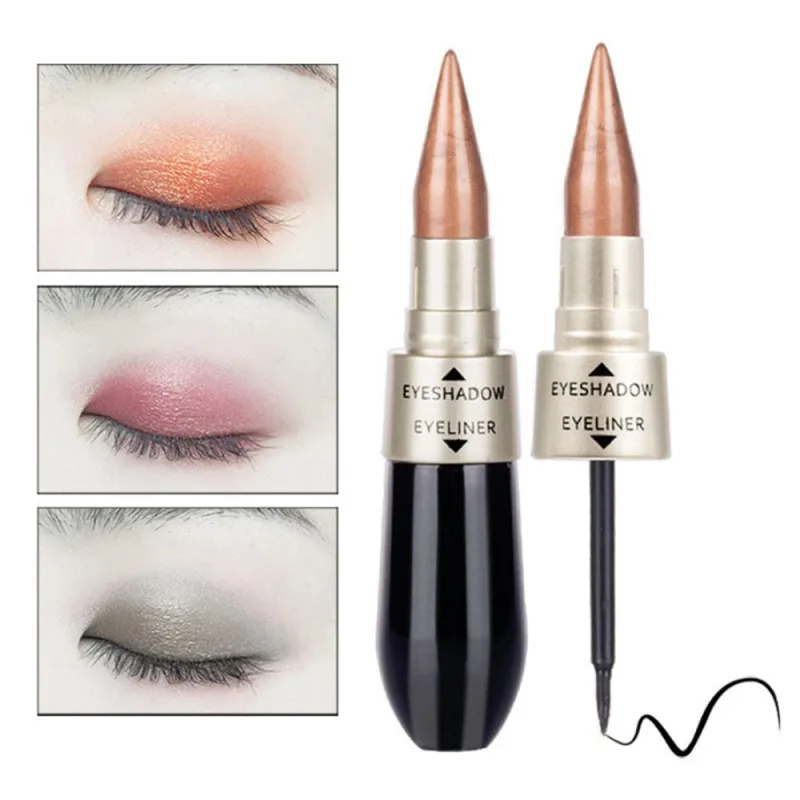 

Double-end Eyes Cosmetics Glitter Eye Shadow Pencils Waterproof Pigments Eyeliner Waterproof Eyehadow Pen Beauty Tools