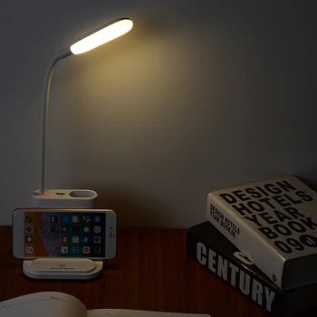 

Table Lamp Led Desk Lamp DC 5V USB Rechargeable Childres Kids Study Lamps with Pen Holder Dorm Room Reading Lamps