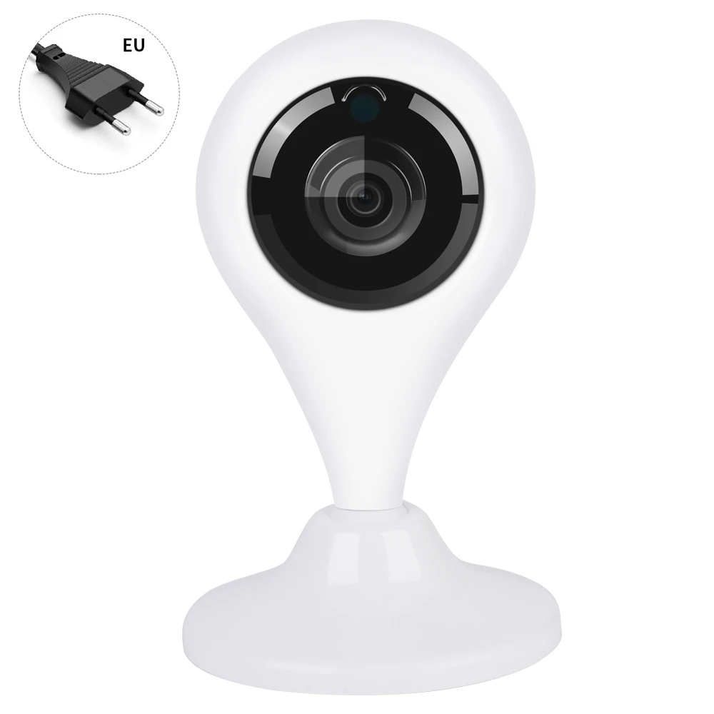 EU plug 1080P Мини IP камера беспроводная WiFi камера безопасности обнаружения температуры и влажности видеонаблюдения камеры видеонаблюдения детский монитор - Цвет: EU plug
