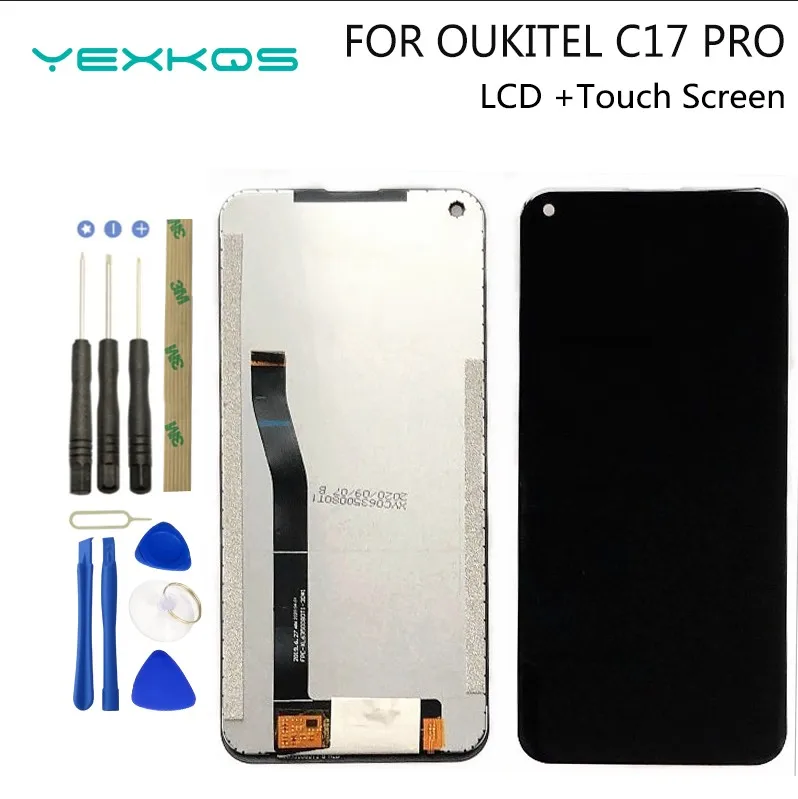 100% Original New 6.35 inch OUKITEL C17 PRO LCD Display+Touch Screen Digitizer Assembly LCD+Touch Digitizer for OUKITEL C17 PRO
