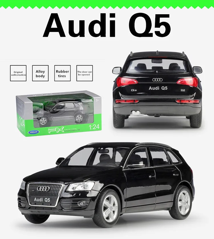 WELLY 1:24 Audi Q5 SUV спортивный автомобиль моделирование сплав модель автомобиля ремесла Коллекция игрушек инструменты подарок