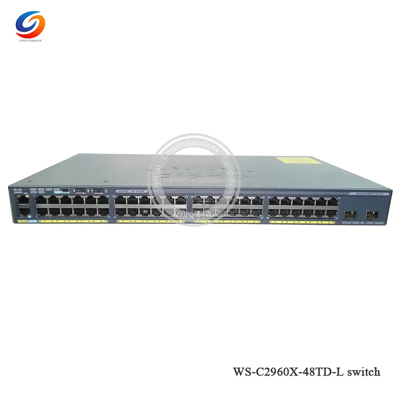 48 портовый сетевой коммутатор WS-C2960X-48TD-L GigE 2X10G SFP+ гигабитный коммутатор