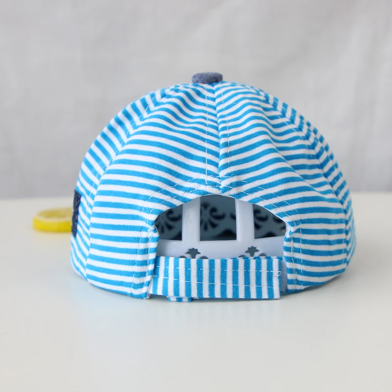 Summer cotton baby hat cute casual striped baby boy cap soft eaves kids girls sun protect hats caps baby hat kids caps