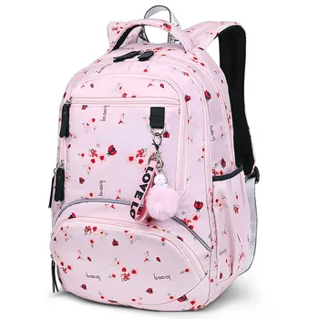 

New Large Schoolbag Cute Student School Backpack Printed Waterproof Bagpack Primary School Book Bags for Teenage Girls Kids