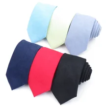 Мужской 7 см деловой формальный галстук бархатная текстура монохромный мужской галстук для галстуков модный темно-текстурный серый синий галстук-бабочка