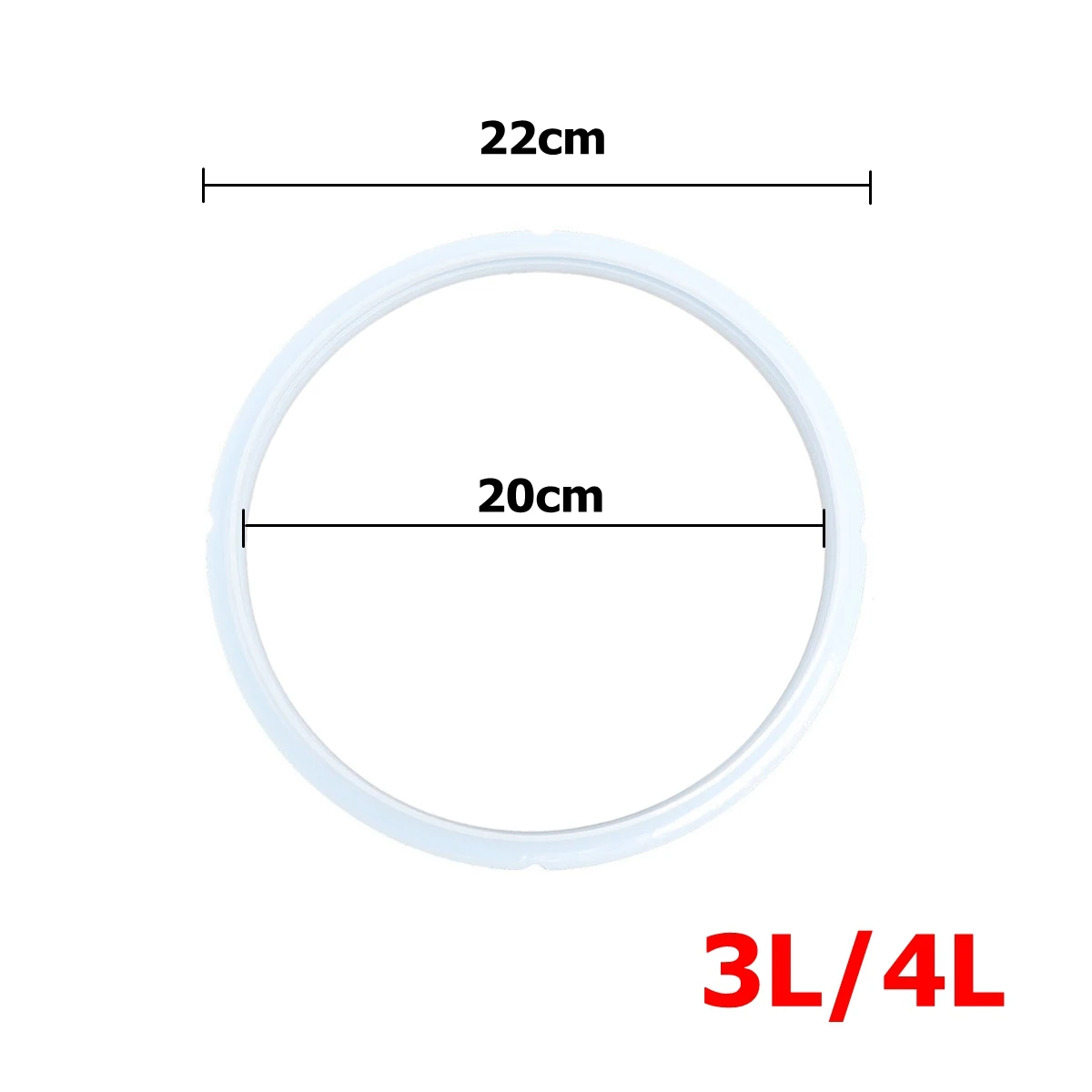 Уплотнительное кольцо 2.8L 3/4L 5/6L 8L Силиконовое уплотнительное кольцо для кухни и столовой Электрический горшок для сада - Цвет: 3L  4L