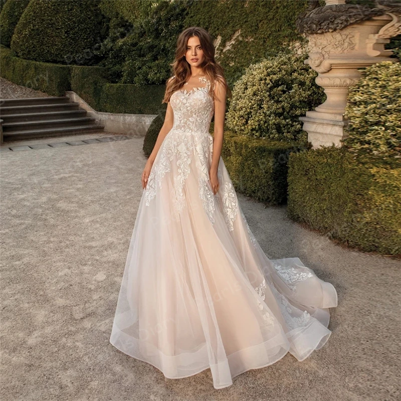 Gorgeous-Champagne-Wedding-Dress-New-Scoop-Neck-Appliqued-Bridal-Gowns-Tulel-A-Line-Vestido-De-Novia.jpg_Q90.jpg_.webp