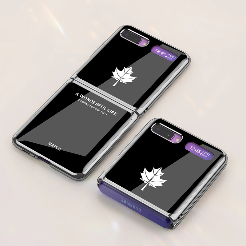 Luxury Electroplate Case For Samsung Galaxy Z Flip 5G Tempered Glass Hard PC Protective Cover | Мобильные телефоны и