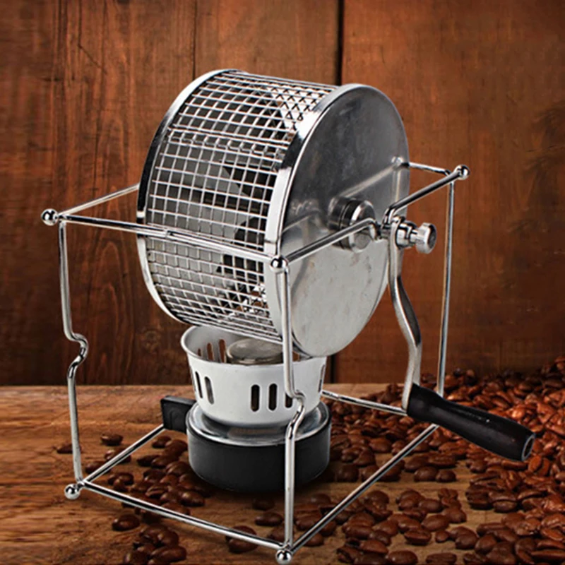  Manual Coffee Bean Grinder Stainless Steel Roller Coffee Bean Baking Machine Kitchen Tools - 4000126691177