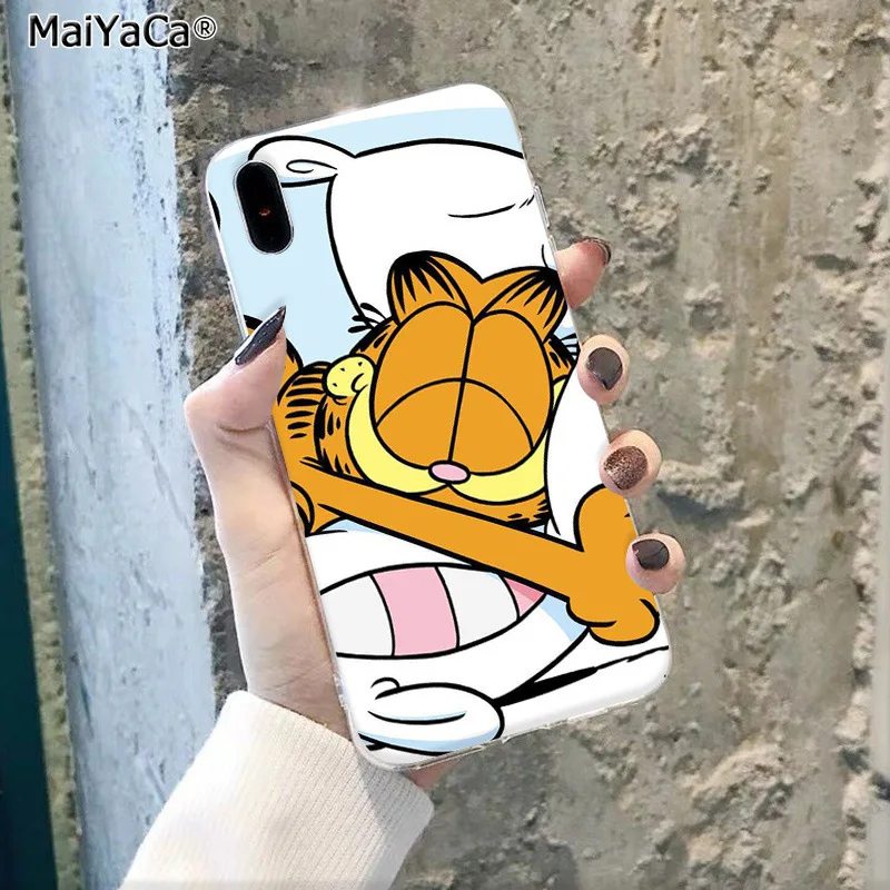 MaiYaCa adorable animal Garfield DIY Luxury phone Case for Apple iphone 11 pro 8 7 66S Plus X XS MAX 5S SE XR Mobile Cover - Цвет: A12