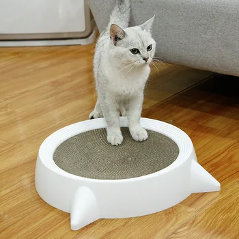 

Bowl Type Cat Scratch Board Nail Scraper Mat Bed Removable Toy Cats Scratcher Corrugated Paper Kitten Pad Rest Pet Supplies