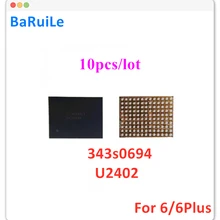 BaRuiLe 10 шт. U2402 343S0694 контроль экрана ler ic Reball для iPhone 6 Plus 6G 6 P черный Meson Touch ic чип управления