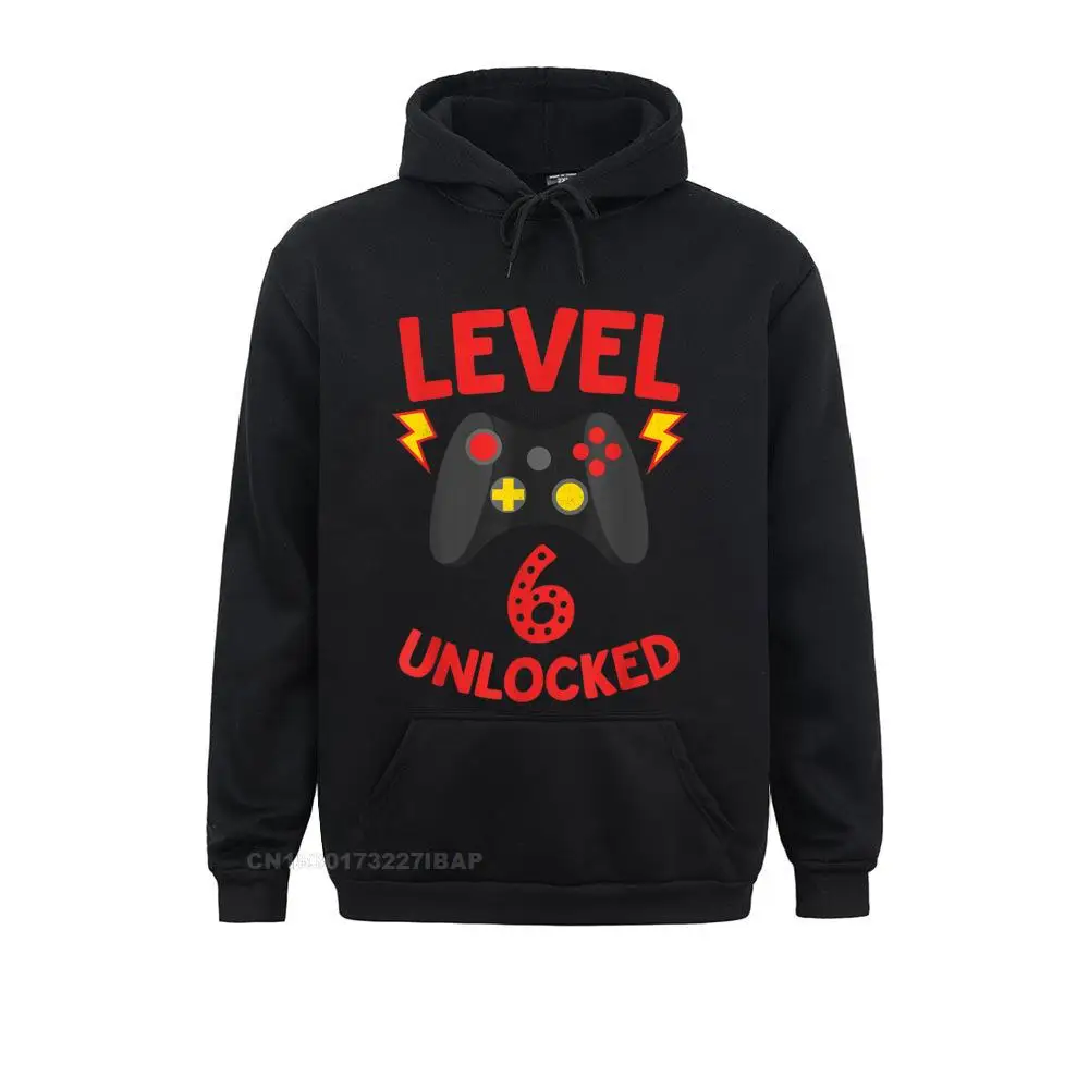 

Level 6 Unlocked Funny 6 Year Old Gamer Birthday Shirt Hoodies For Students Print Sweatshirts High Street Plain Sportswears