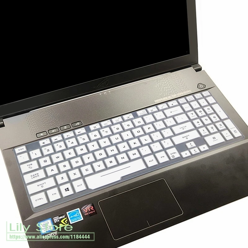white Для ASUS ROG Hero III Scar III Strix G731GW G731GT G731GU G731 GW GT GU 17,3 дюймов игровой ноутбук силиконовый чехол для клавиатуры - Цвет: white