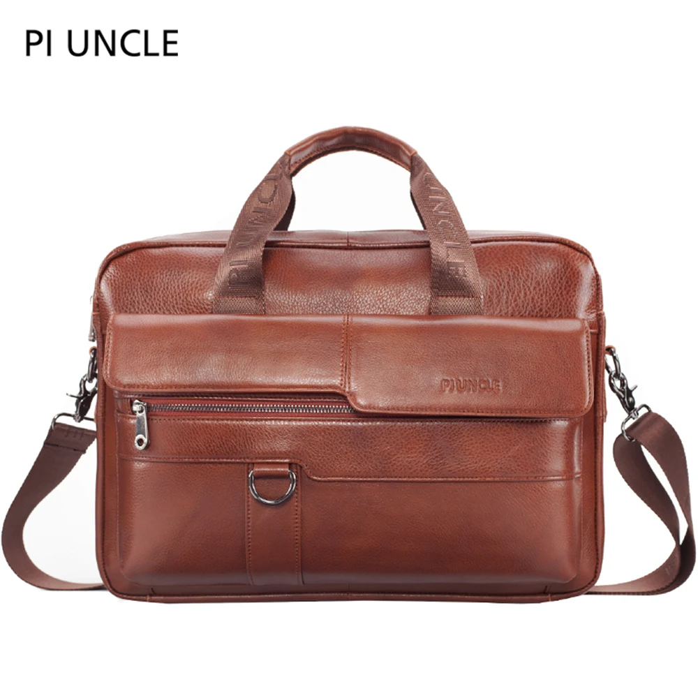 Men Briefcase Bag High Quality Business Famous Brand Leather Shoulder Messenger Bags Office Handbag Laptop