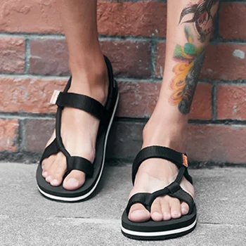 

2020 New Roman Gladiator Sandals Male Summer Rope Beach Sandals Man Flip Flops Slip on Flat Slippers Slides Sandalias Hombre