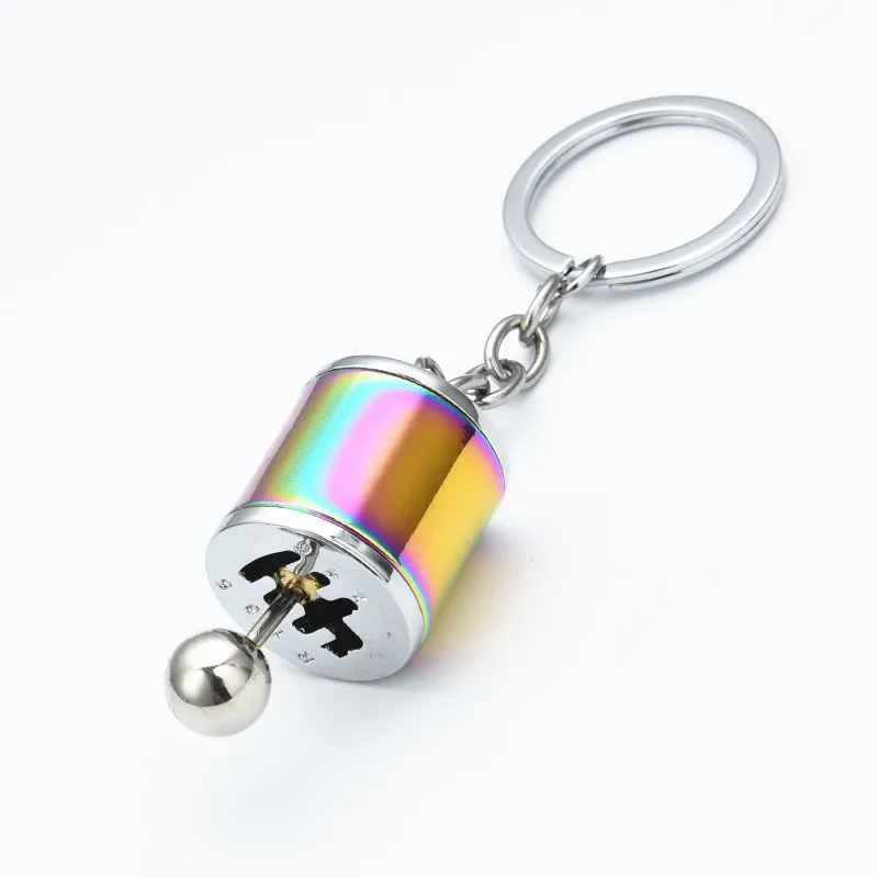 Car Gear Box Keychain for Men Women Imitation 6 Speed Manual Car-styling keyring Gear Knob Shift Gearbox Stick Gift Souvenir Hot