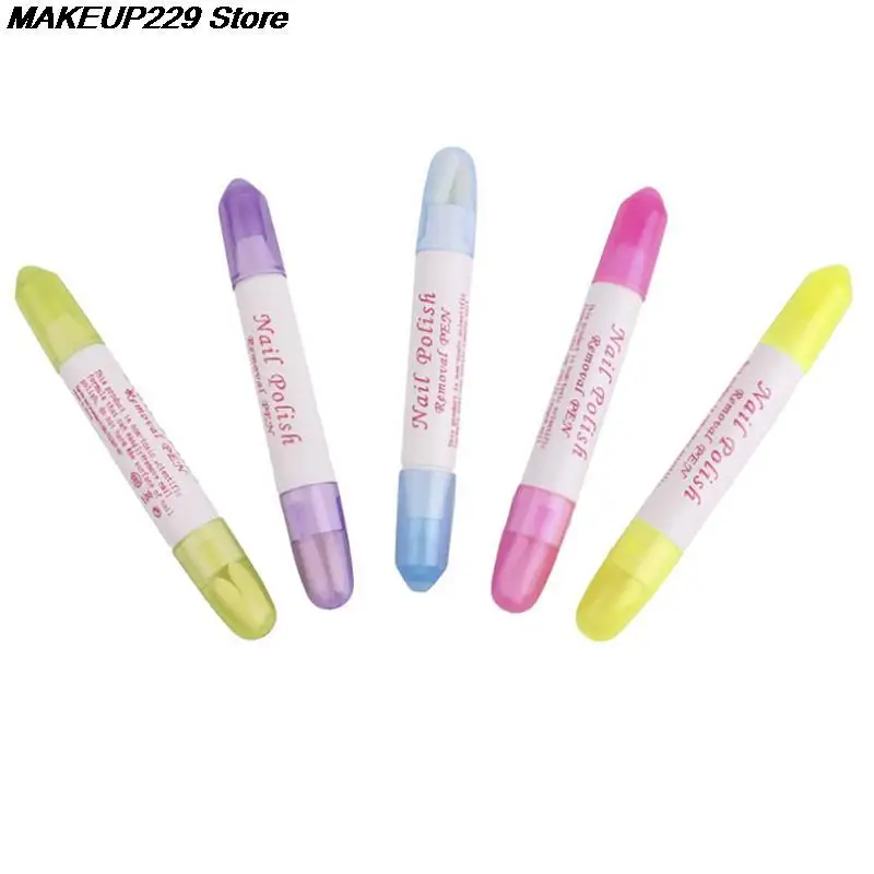 

5PCS/Set Removal Pens UV Gel Nail Polish Remover liquid Nail Art Corrector Manicure Cleaner Erase Pen +15 Tips Refillable Tools