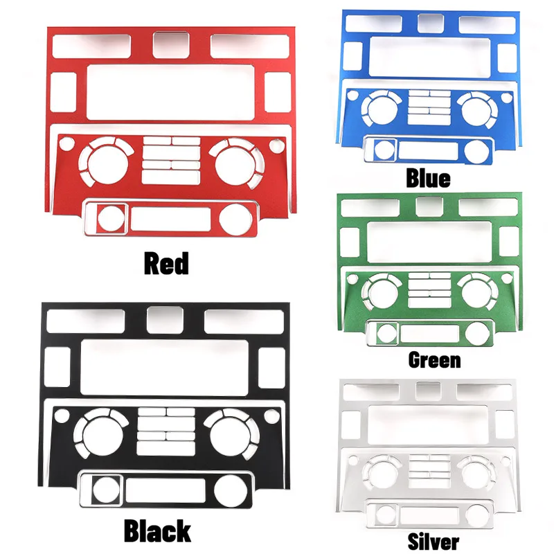 

Центральная панель управления кондиционированием воздуха из алюминиевого сплава для Land Rover Defender 2008-2018 декоративные наклейки аксессуары для интерьера