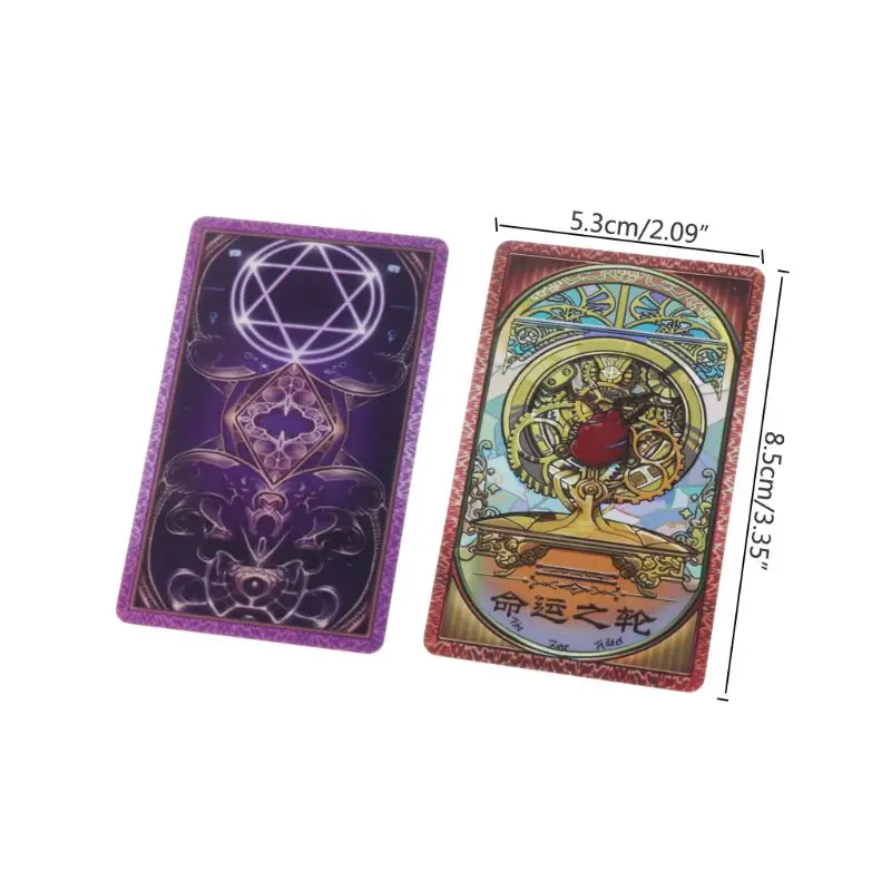 

Creative PVC Waterproof Tarot Mythic Fate Divination For Fortune Card Games J6PF