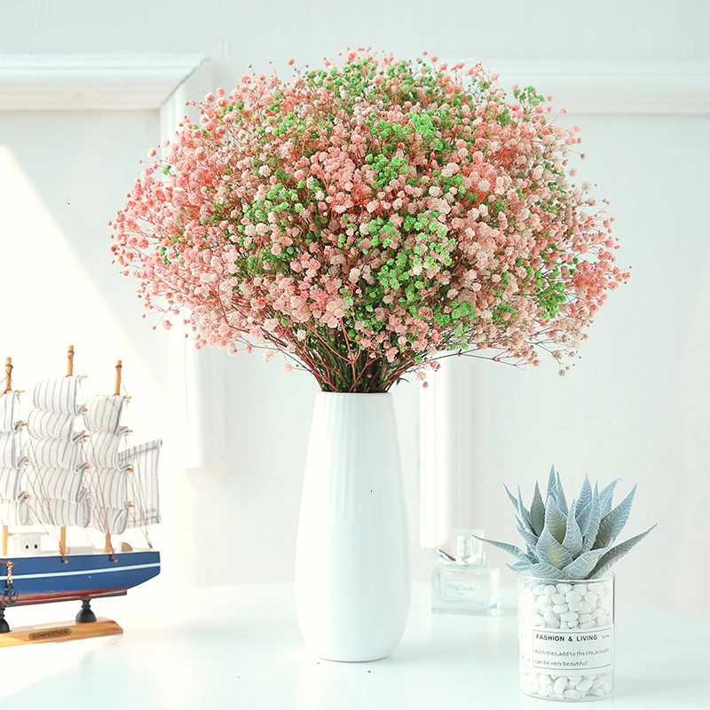 A Bedroom Really Flower Bouquet Belt Vase Decorate Ornament Dry Flower Arrangement Home Furnishing A Decoration